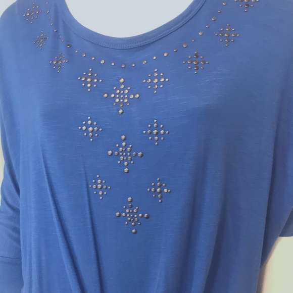 Pullover Studded Blouse Size PL - Picture 3 of 9